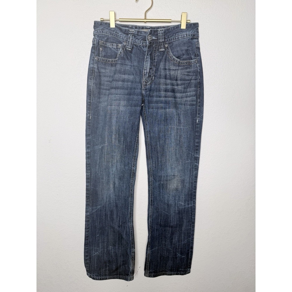 Rock and Roll Cowboy Jeans 28x36 (28x33) Blue Denim Double Barrel Bootcut